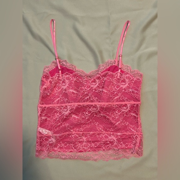 NWOT Intimately Free People Lacey Essential Cami in Hot Pink - L - Picture 6 of 10